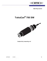 Предварительный просмотр 1 страницы wtw TetraCon 700 SW Operating Manual