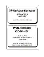 Preview for 3 page of Wulfsberg CDM-451 Operator'S Manual