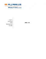 Preview for 1 page of Wulftec WRTA-150 User Manual And Reference Manual