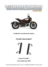 Предварительный просмотр 1 страницы Wunderkind Custom 106852-F15 Installation And Safety Manual