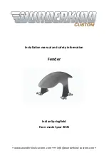 Preview for 1 page of Wunderkind Custom Fender Installation Manuals And Safety Information