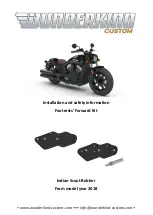 Wunderkind Custom Indian Scout Bobber 2018 Installation And Safety Information предпросмотр