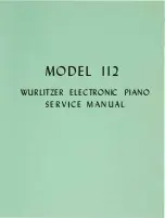 Preview for 1 page of Wurlitzer 112 Service Manual