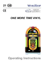 Preview for 1 page of Wurlitzer One More Time Vinyl Operating Instructions Manual