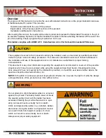 Preview for 3 page of Wurtec 20-102 Series Instructions Manual