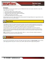 Preview for 3 page of Wurtec 70-180 Instructions Manual