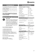 Preview for 49 page of Würth 0510 955 604 Operating Instructions Manual