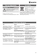 Preview for 59 page of Würth 0510 955 604 Operating Instructions Manual