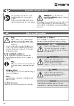 Preview for 68 page of Würth 0510 955 604 Operating Instructions Manual