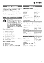 Preview for 77 page of Würth 0510 955 604 Operating Instructions Manual