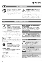 Preview for 82 page of Würth 0510 955 604 Operating Instructions Manual