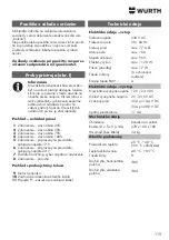 Preview for 119 page of Würth 0510 955 604 Operating Instructions Manual