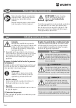 Preview for 124 page of Würth 0510 955 604 Operating Instructions Manual