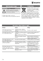 Предварительный просмотр 136 страницы Würth 0510 955 604 Operating Instructions Manual