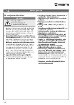 Preview for 146 page of Würth 0510 955 604 Operating Instructions Manual