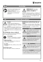 Preview for 159 page of Würth 0510 955 604 Operating Instructions Manual