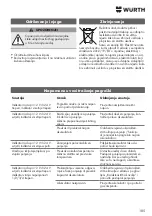 Preview for 185 page of Würth 0510 955 604 Operating Instructions Manual