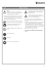 Preview for 17 page of Würth 0510 955 710 Operating Instructions Manual