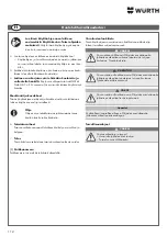 Preview for 112 page of Würth 0510 955 710 Operating Instructions Manual