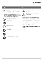 Preview for 113 page of Würth 0510 955 710 Operating Instructions Manual