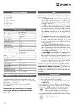 Preview for 162 page of Würth 0510 955 710 Operating Instructions Manual