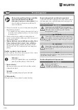 Preview for 184 page of Würth 0510 955 710 Operating Instructions Manual