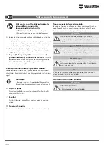 Preview for 208 page of Würth 0510 955 710 Operating Instructions Manual