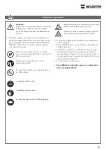 Preview for 221 page of Würth 0510 955 710 Operating Instructions Manual