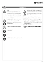 Preview for 245 page of Würth 0510 955 710 Operating Instructions Manual