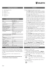 Preview for 282 page of Würth 0510 955 710 Operating Instructions Manual