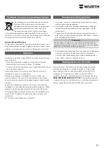 Preview for 291 page of Würth 0510 955 710 Operating Instructions Manual