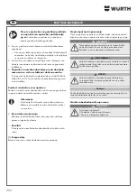 Preview for 292 page of Würth 0510 955 710 Operating Instructions Manual