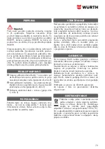 Preview for 79 page of Würth 0510 955 800 Operation Manual