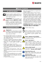 Предварительный просмотр 105 страницы Würth 0510 955 800 Operation Manual