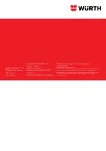 Preview for 109 page of Würth 0510 955 800 Operation Manual