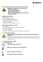 Предварительный просмотр 11 страницы Würth 0510 955 820 Translation Of The Original Operating Instructions