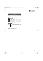 Предварительный просмотр 135 страницы Würth 0700 622 X Translation Of The Original Operating Instructions