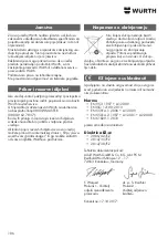 Preview for 186 page of Würth 0701 330 0 Translation Of The Original Operating Instructions