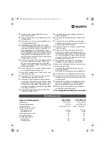 Preview for 11 page of Würth 0701 343 0 Translation Of The Original Operating Instructions