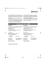 Preview for 25 page of Würth 0701 343 0 Translation Of The Original Operating Instructions