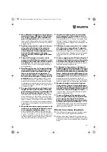 Preview for 27 page of Würth 0701 343 0 Translation Of The Original Operating Instructions