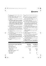 Preview for 28 page of Würth 0701 343 0 Translation Of The Original Operating Instructions