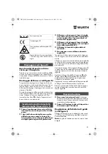 Preview for 30 page of Würth 0701 343 0 Translation Of The Original Operating Instructions