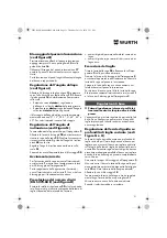 Preview for 31 page of Würth 0701 343 0 Translation Of The Original Operating Instructions