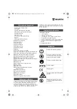 Preview for 38 page of Würth 0701 343 0 Translation Of The Original Operating Instructions