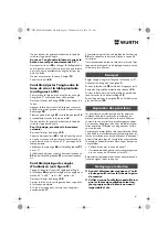 Preview for 41 page of Würth 0701 343 0 Translation Of The Original Operating Instructions