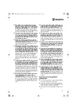 Preview for 45 page of Würth 0701 343 0 Translation Of The Original Operating Instructions