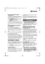 Preview for 49 page of Würth 0701 343 0 Translation Of The Original Operating Instructions