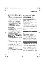 Preview for 50 page of Würth 0701 343 0 Translation Of The Original Operating Instructions