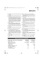 Preview for 55 page of Würth 0701 343 0 Translation Of The Original Operating Instructions